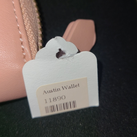 NWT Studded Wallet Pink Womens Several Multi Compartments Zipper - Picture 5 of 6